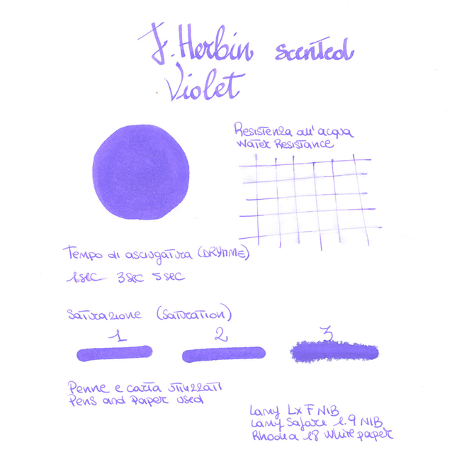 Herbin Violet Inchiostro profumato alla violetta 30 ml
