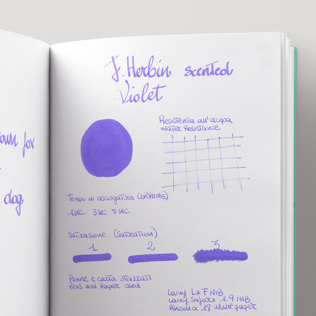 Herbin Violet Scented Ink Bottle 30 ml