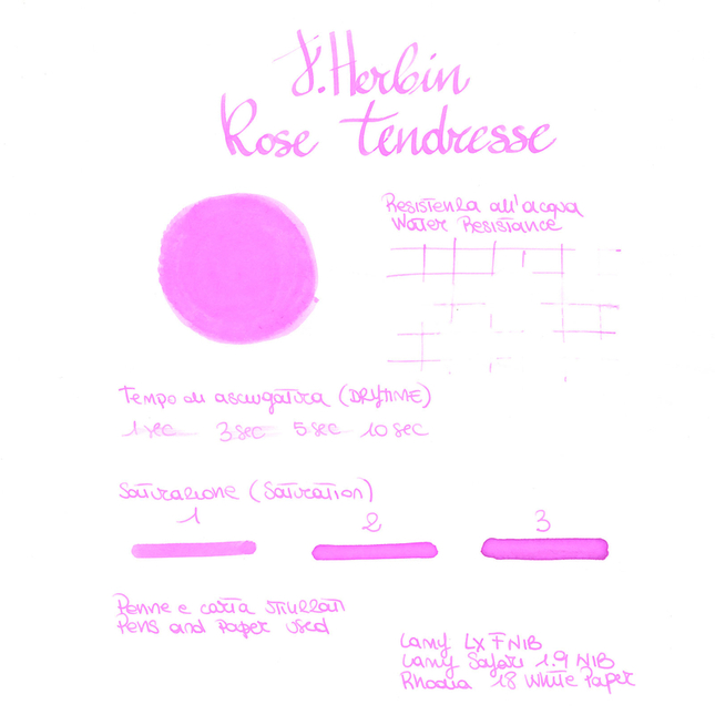 Herbin Rose Tendresse Inchiostro 30 ml