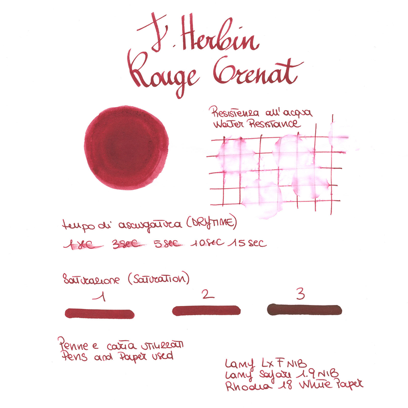 Herbin Rouge Grenat Inchiostro 30 ml