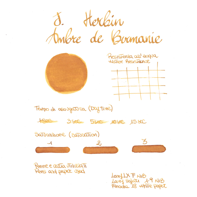 Herbin Ambre de Birmanie Inchiostro 10 ml