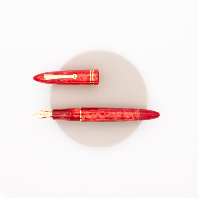 Leonardo Officina Italiana Furore Fountain Pen Red Passion & Gold