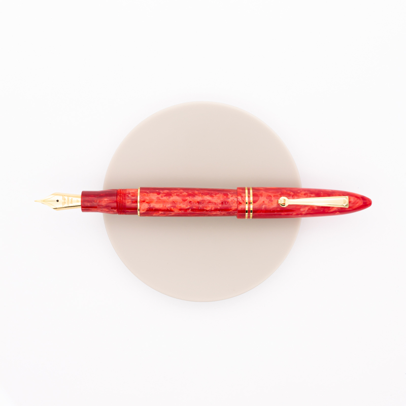 Leonardo Officina Italiana Furore Penna Stilografica Rosso Passione & Oro