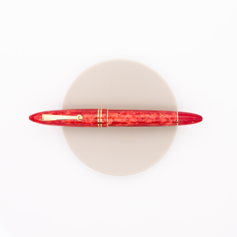 Leonardo Officina Italiana Furore Penna Stilografica Rosso Passione & Oro