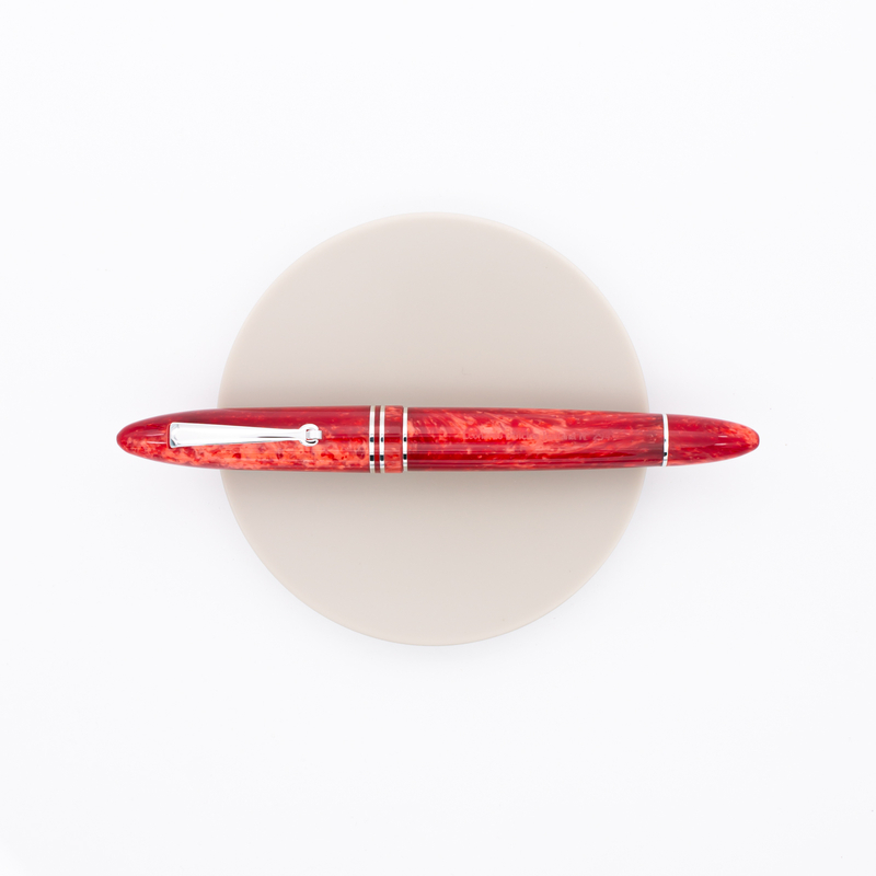 Leonardo Officina Italiana Furore Fountain Pen Red Passion & Rhodium