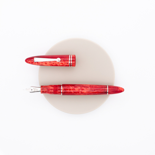 Leonardo Officina Italiana Furore Fountain Pen Red Passion & Rhodium
