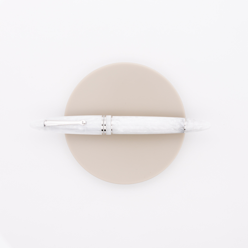 Leonardo Officina Italiana Furore Fountain Pen White Salt & Rhodium