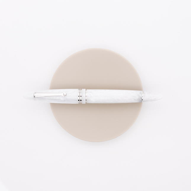 Leonardo Officina Italiana Furore Fountain Pen White Salt & Rhodium