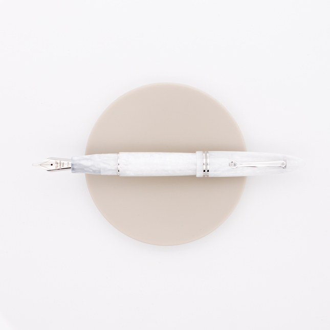 Leonardo Officina Italiana Furore Fountain Pen White Salt & Rhodium