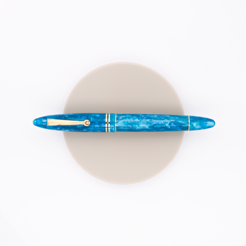 Leonardo Officina Italiana Furore Fountain Pen Blue Emerald & Gold