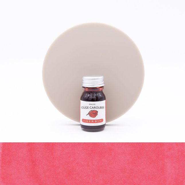 Herbin Rouge Caroubier Ink Bottle 10 ml