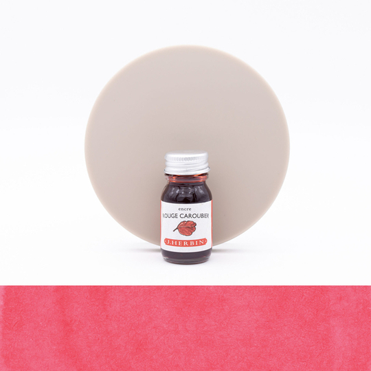Herbin Rouge Caroubier Ink Bottle 10 ml
