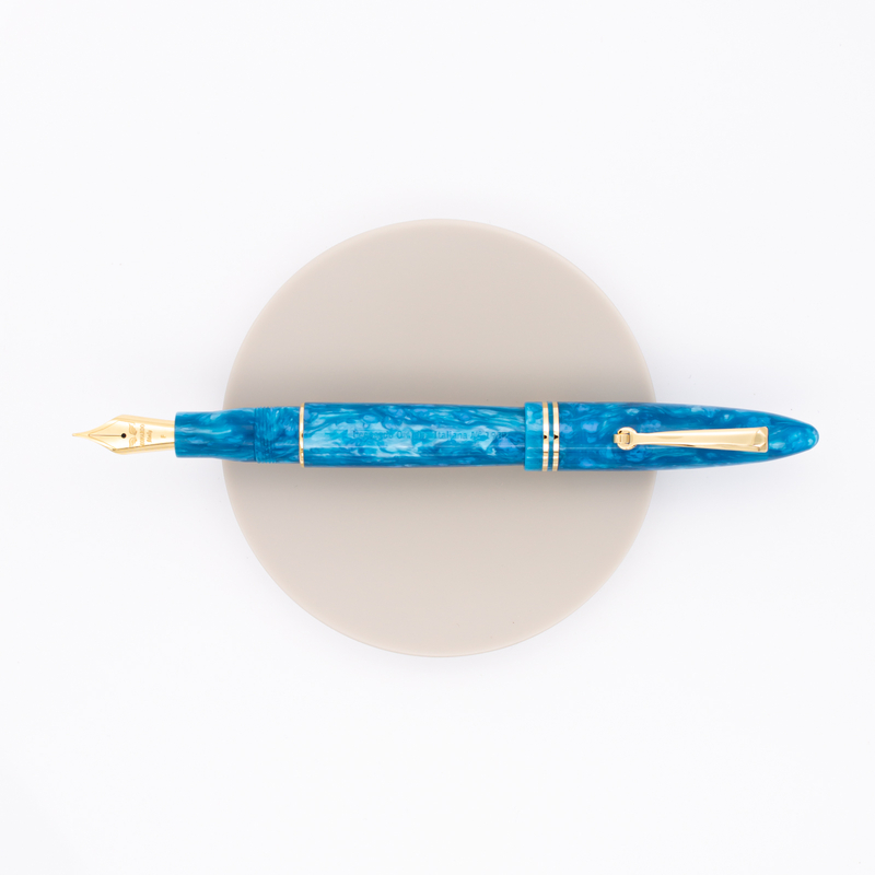 Leonardo Officina Italiana Furore Fountain Pen Blue Emerald & Gold