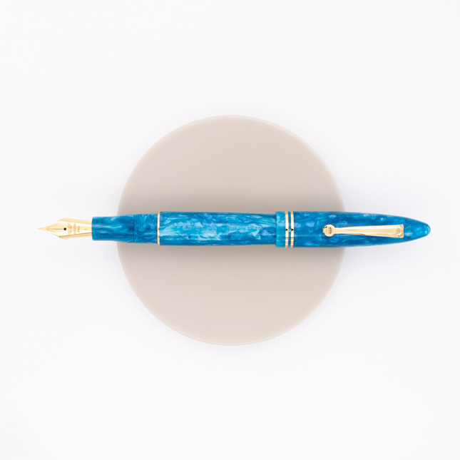 Leonardo Officina Italiana Furore Fountain Pen Blue Emerald & Gold