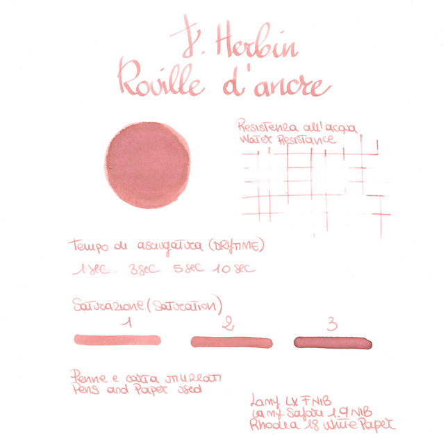 Herbin Rouille d'Ancre Inchiostro 10 ml