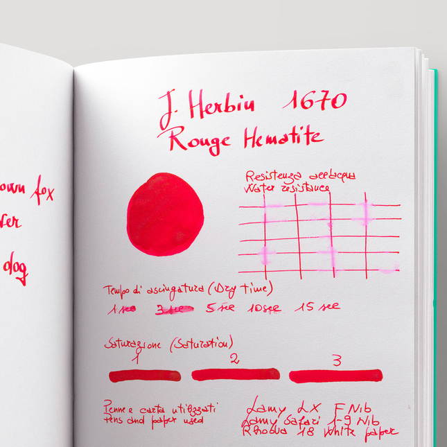 Herbin 1670 Rouge Hematite Inchiostro 50 ml