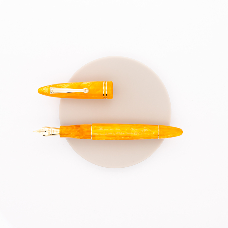 Leonardo Officina Italiana Furore Fountain Pen Orange & Gold