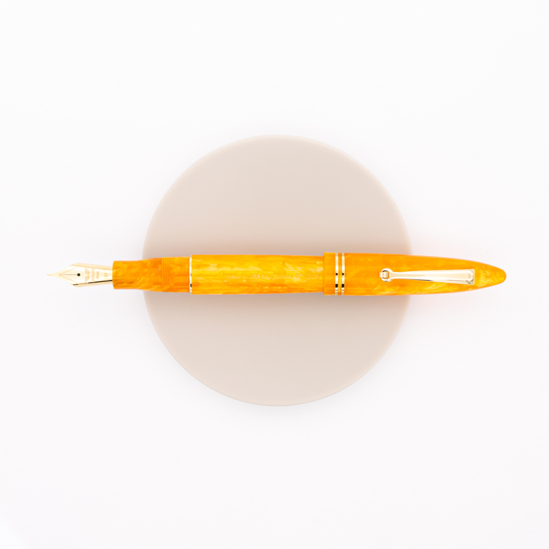 Leonardo Officina Italiana Furore Penna Stilografica Arancione & Oro