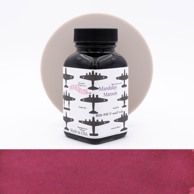 Noodler's V-Mail Mandalay Maroon Ink Bottle 3 oz