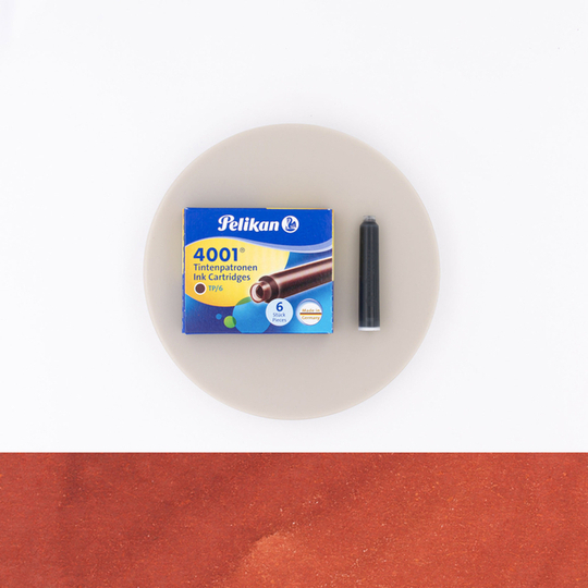 Pelikan 4001 Marrone 6 Cartucce