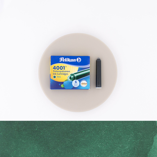 Pelikan 4001 Verde 6 Cartucce