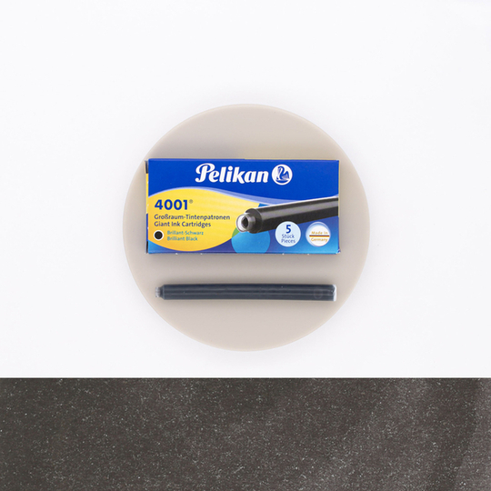 Pelikan 4001 Nero Brillante 5 Cartucce Lunghe