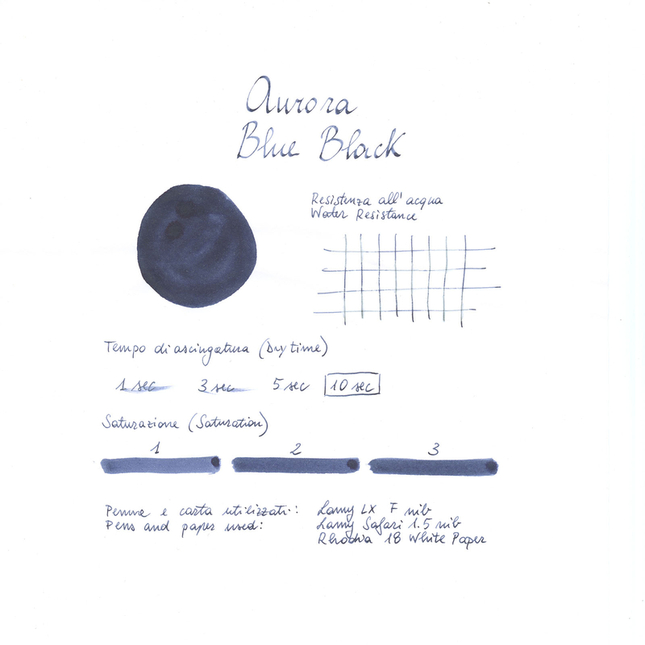 Aurora Blue Black 5 Ink Cartridges