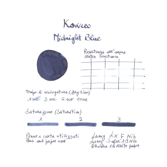 Kaweco Midnight Blue 6 Cartucce