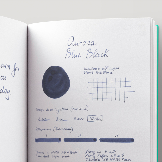 Aurora Blue Black Ink Bottle 45 ml