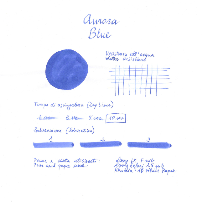 Aurora Blu Inchiostro 45 ml