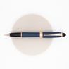 Aurora Ipsilon Satin Rollerball Pen Blue Rose Gold