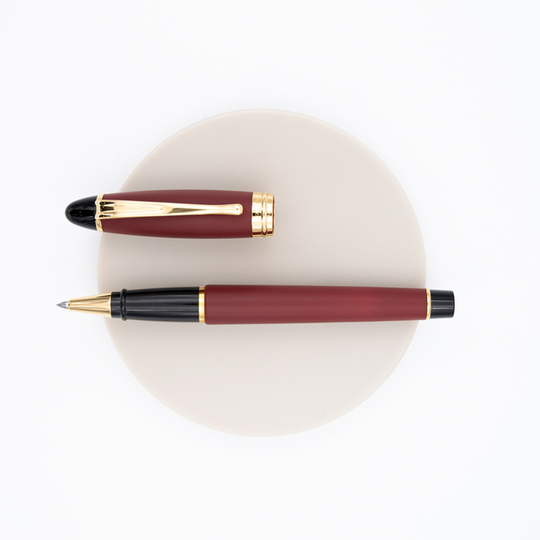 Aurora Ipsilon Satin Rollerball Pen Red Rose Gold