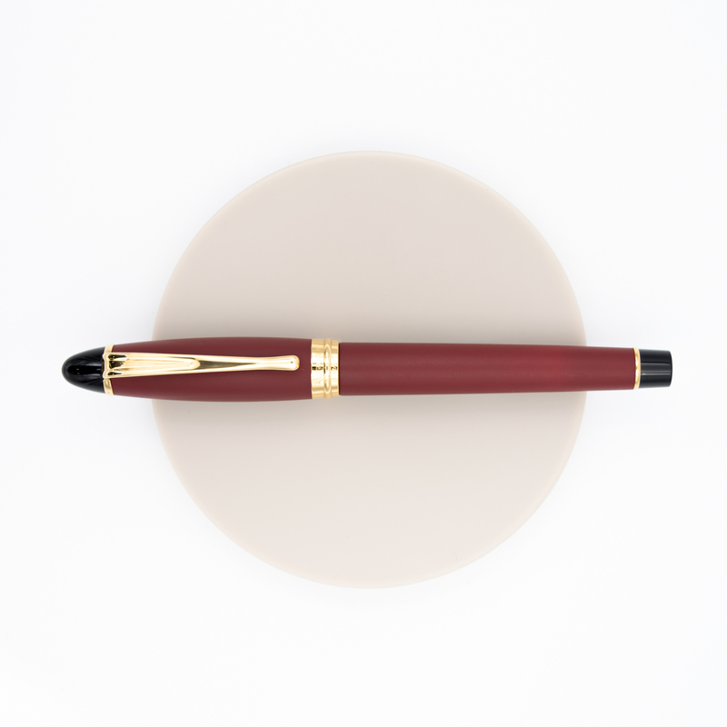 Aurora Ipsilon Satin Penna Roller Rossa Oro Rosa
