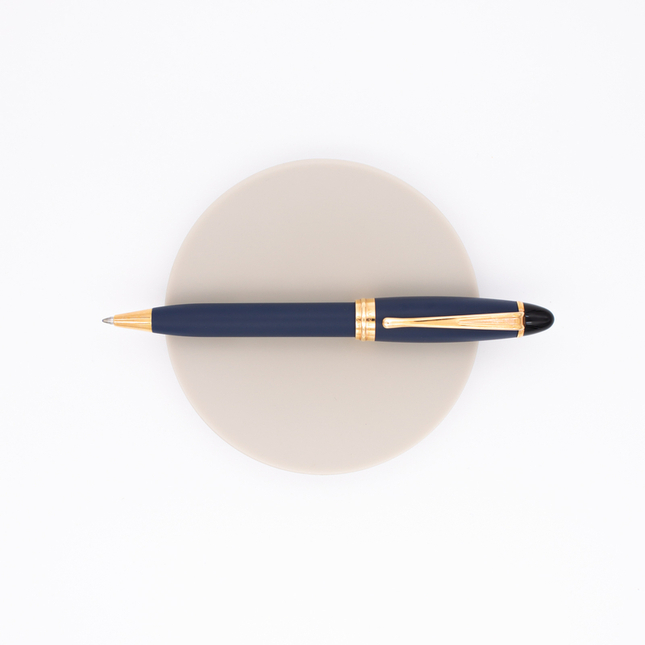 Aurora Ipsilon Satin Ballpoint Pen Blue Rose Gold
