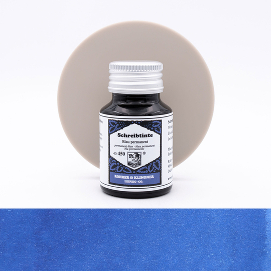 Rohrer & Klingner Blue Permanent Ink Bottle 50 ml