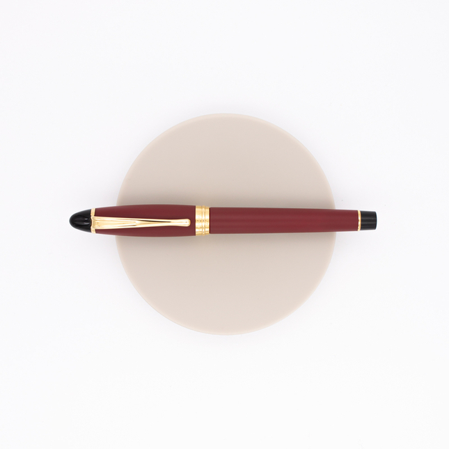 Aurora Ipsilon Satin Penna Stilografica Rossa Oro Rosa