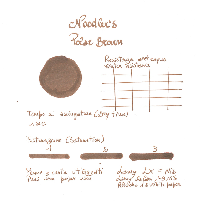 Noodler's Polar Brown Inchiostro 3 oz