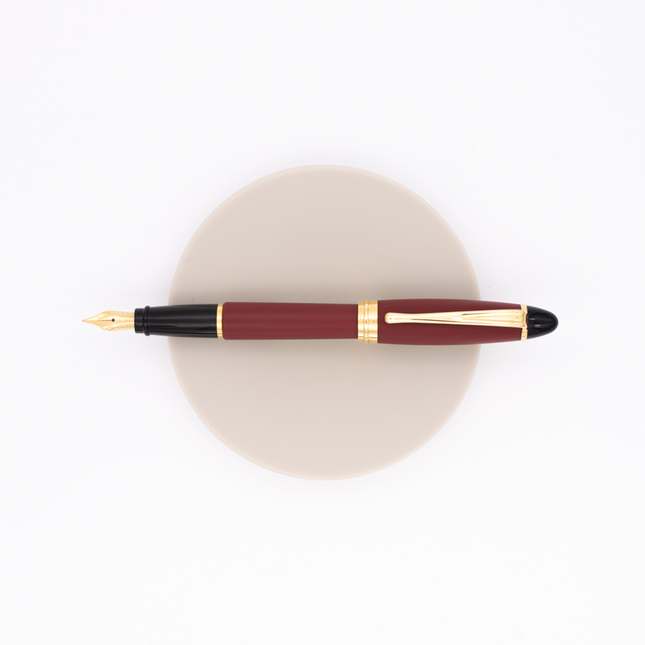 Aurora Ipsilon Satin Penna Stilografica Rossa Oro Rosa