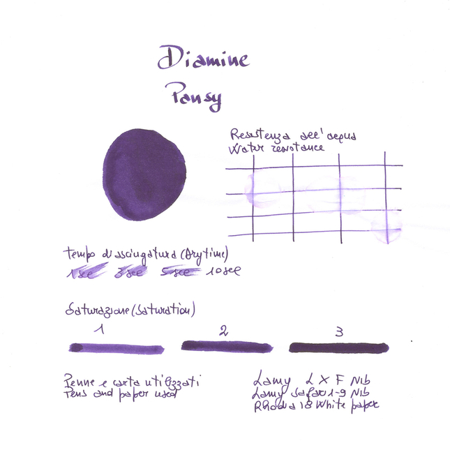 Diamine Flower Pansy Inchiostro 30 ml