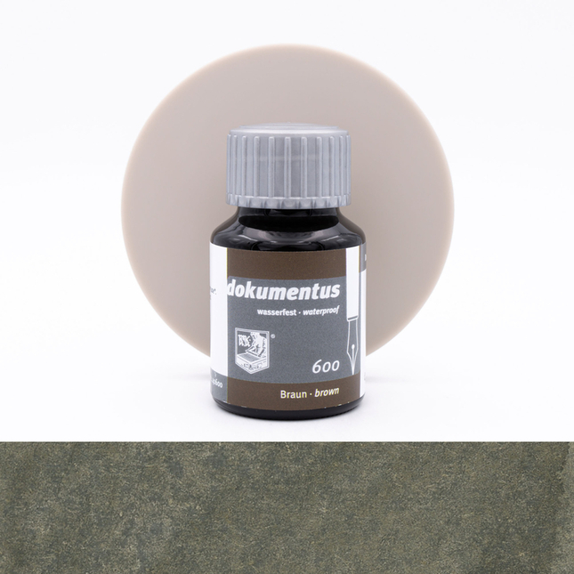 Rohrer & Klingner Dokumentus Brown Ink Bottle 50 ml