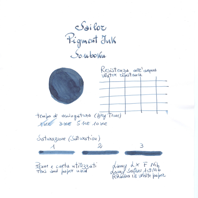 Sailor Pigment Ink Souboku Ink Bottle 50 ml
