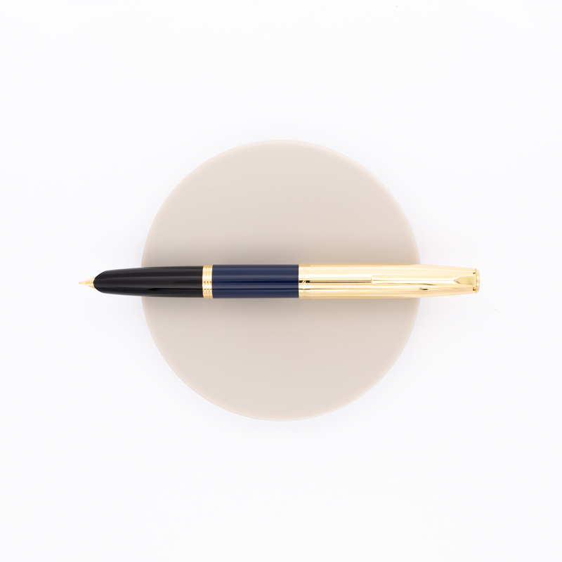 Aurora Duo Cart Fountain Pen Blue & Gold