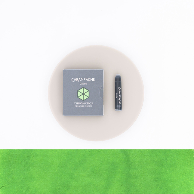 Caran d'Ache Delicate Green 6 Cartucce