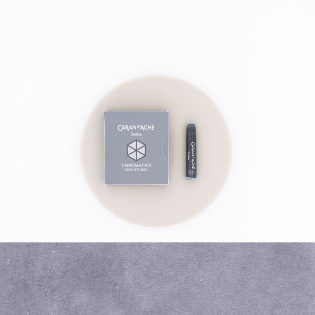 Caran d'Ache Infinite Grey 6 Cartucce