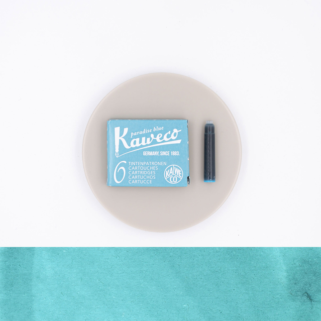 Kaweco Paradise Blue 6 Ink Cartridges