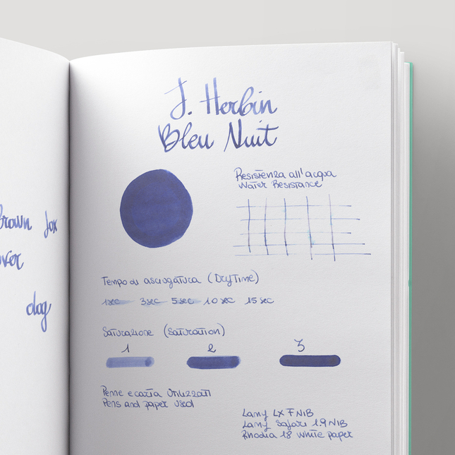 Herbin Bleu Nuit 6 Ink Cartridges