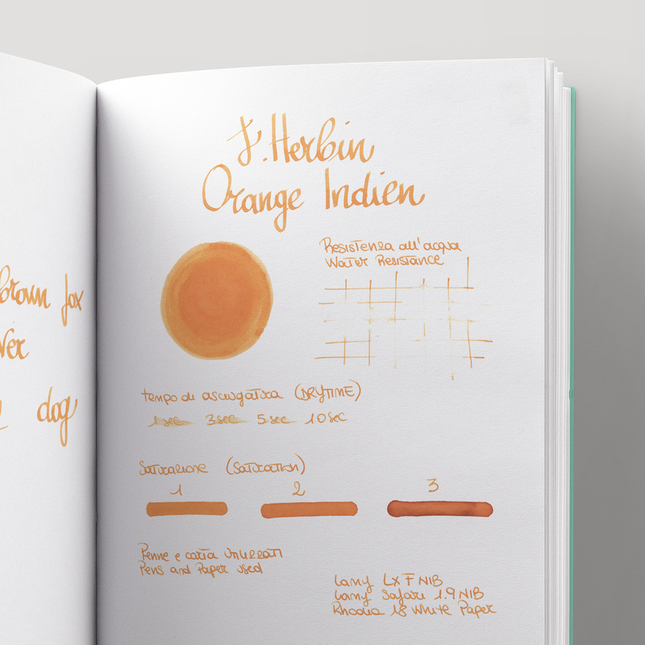 Herbin Orange Indien 6 Cartucce