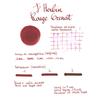 Herbin Rouge Grenat 6 Ink Cartridges