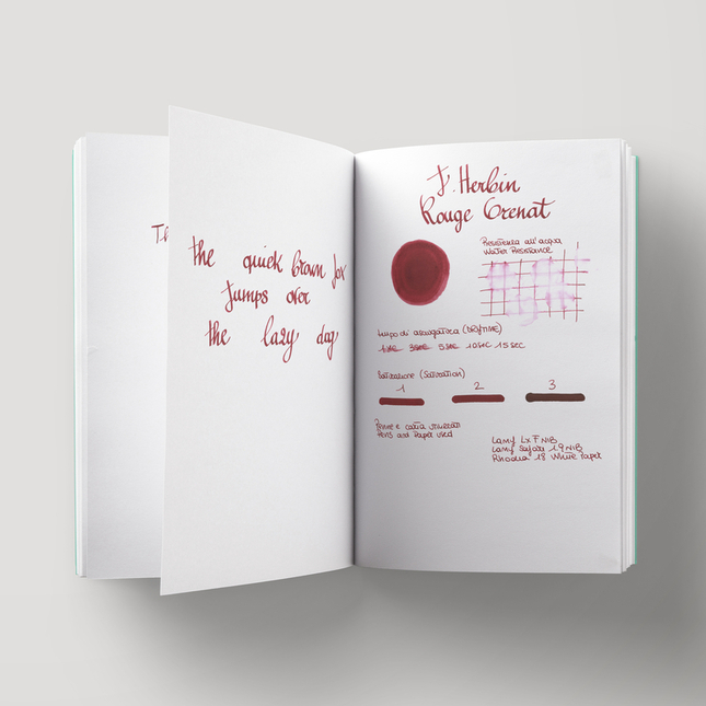 Herbin Rouge Grenat 6 Ink Cartridges