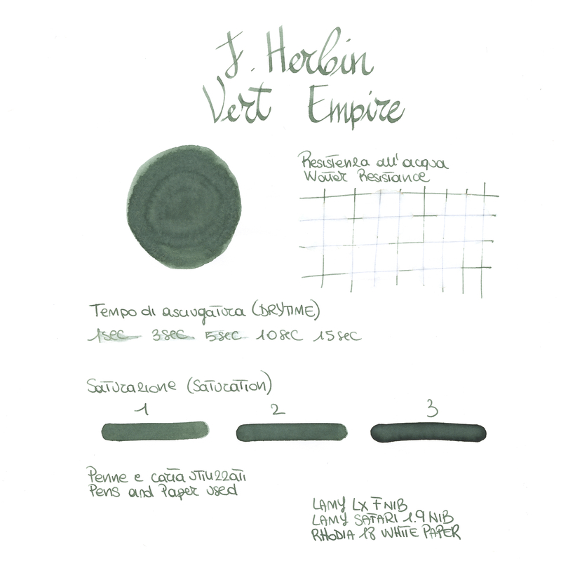 Herbin Vert Empire 6 Ink Cartridges